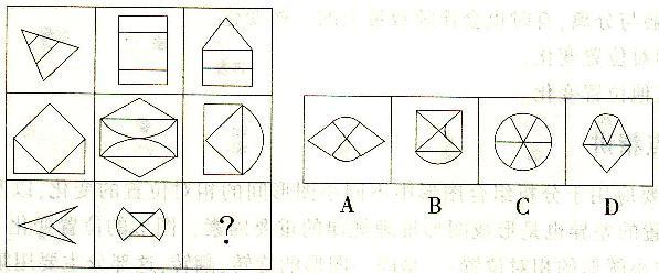 银行招聘职业能力测验,章节练习,判断推理图形推理