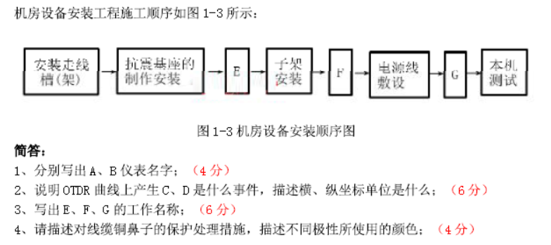 一建通信与广电工程实务,历年真题,2018年广东一级建造师《通信与广电实务》真题