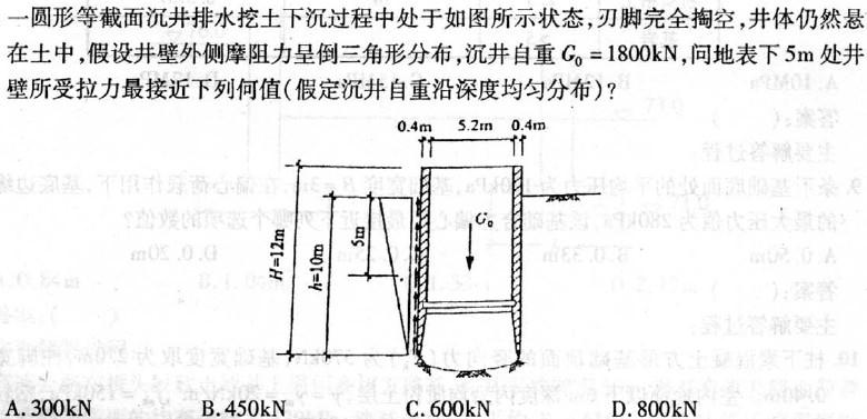 岩土专业案例,历年真题,2008年全国注册土木工程师（岩土）执业资格考试专业案例（上午卷）