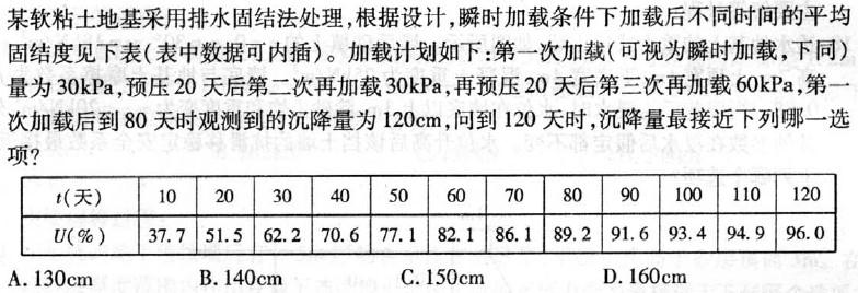 岩土专业案例,历年真题,2008年全国注册土木工程师（岩土）执业资格考试专业案例（上午卷）