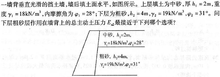 岩土专业案例,历年真题,2008年全国注册土木工程师（岩土）执业资格考试专业案例（上午卷）