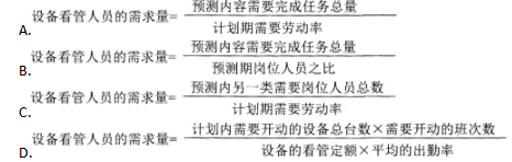 二级人力资源管理师,章节练习,内部冲刺,人力资源规划