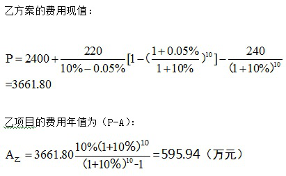 开发经营与管理,章节练习,内部冲刺,第六章经济评价指标与方法