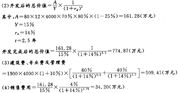 估价原理与方法,章节练习,基础复习,综合练习