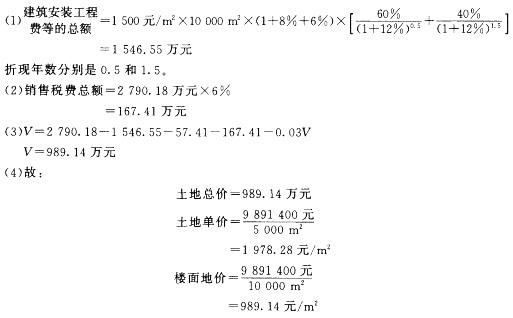 房地产案例与分析,章节冲刺,不同目的房地产估价