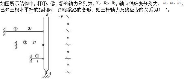 注册环保工程师公共基础,真题专项训练,工程科学基础,材料力学