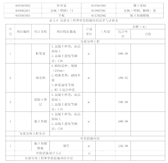 工程造价案例分析（土建+安装）,章节练习,工程造价案例分析自测