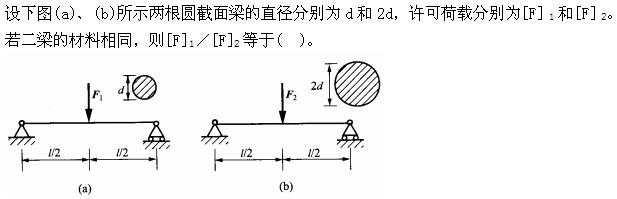 岩土基础知识,专项练习,注册岩土工程师《公共基础考试》材料力学