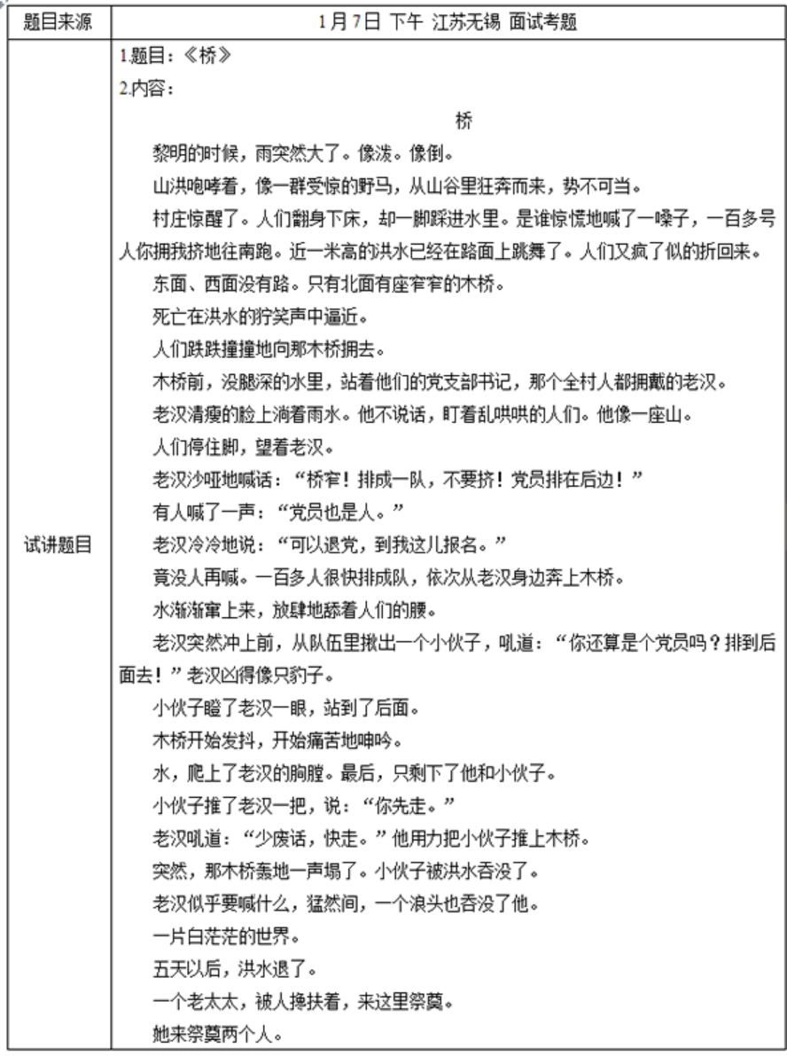 幼儿中小学面试,历年真题,教师资格证考试《小学语文专业面试》真题汇编