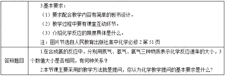 幼儿中小学面试,历年真题,教师资格证考试《高中化学专业面试》真题汇编