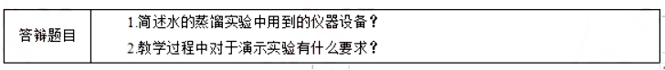 幼儿中小学面试,历年真题,教师资格证考试《高中化学专业面试》真题汇编