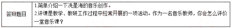 幼儿中小学面试,历年真题,教师资格证考试《初中音乐专业面试》真题汇编