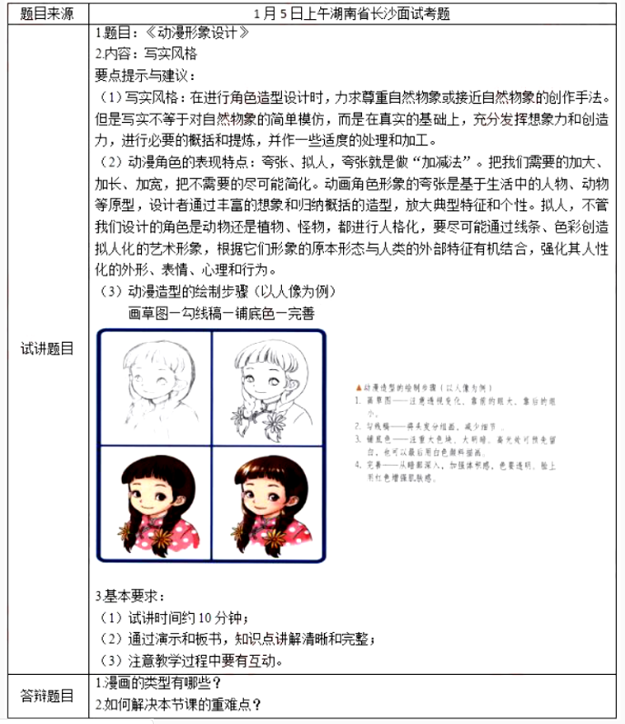 幼儿中小学面试,历年真题,教师资格证考试《初中美术专业面试》真题汇编