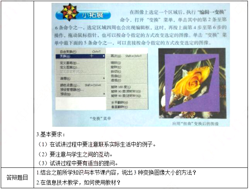 幼儿中小学面试,历年真题,教师资格证考试《初中信息技术专业面试》真题汇编