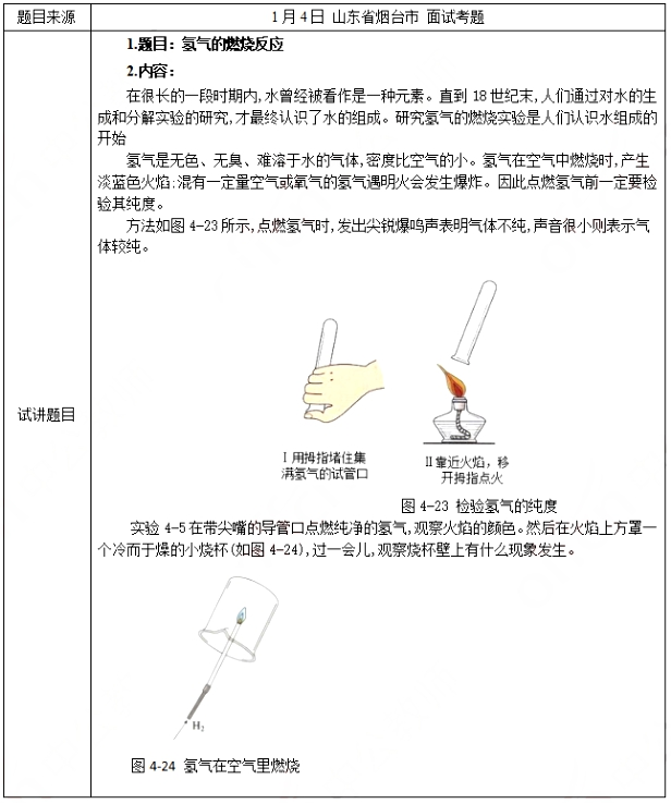 幼儿中小学面试,历年真题,教师资格证考试《初中化学专业面试》真题汇编