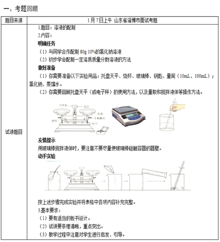 幼儿中小学面试,历年真题,教师资格证考试《初中化学专业面试》真题汇编