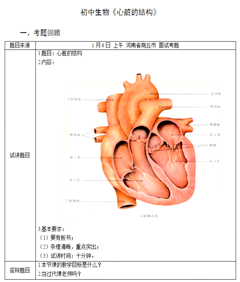 幼儿中小学面试,历年真题,教师资格证考试《初中生物专业面试》真题汇编