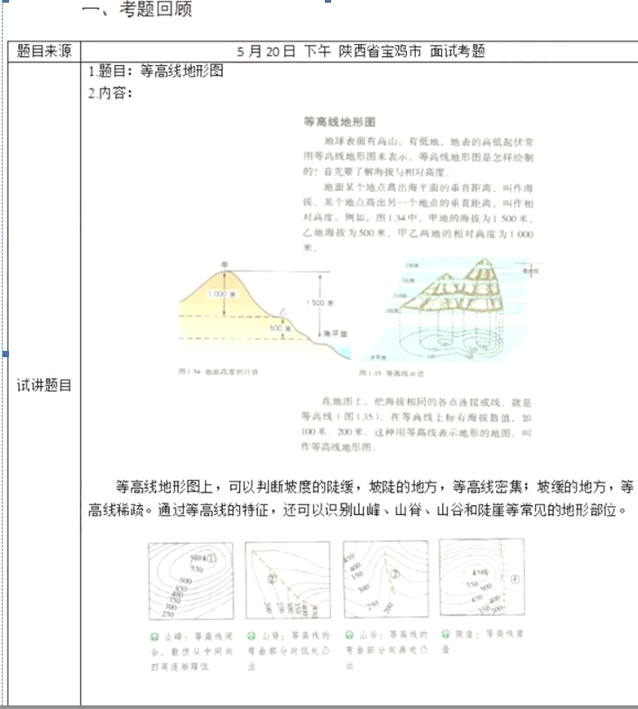 幼儿中小学面试,历年真题,教师资格证考试《初中地理专业面试》真题汇编