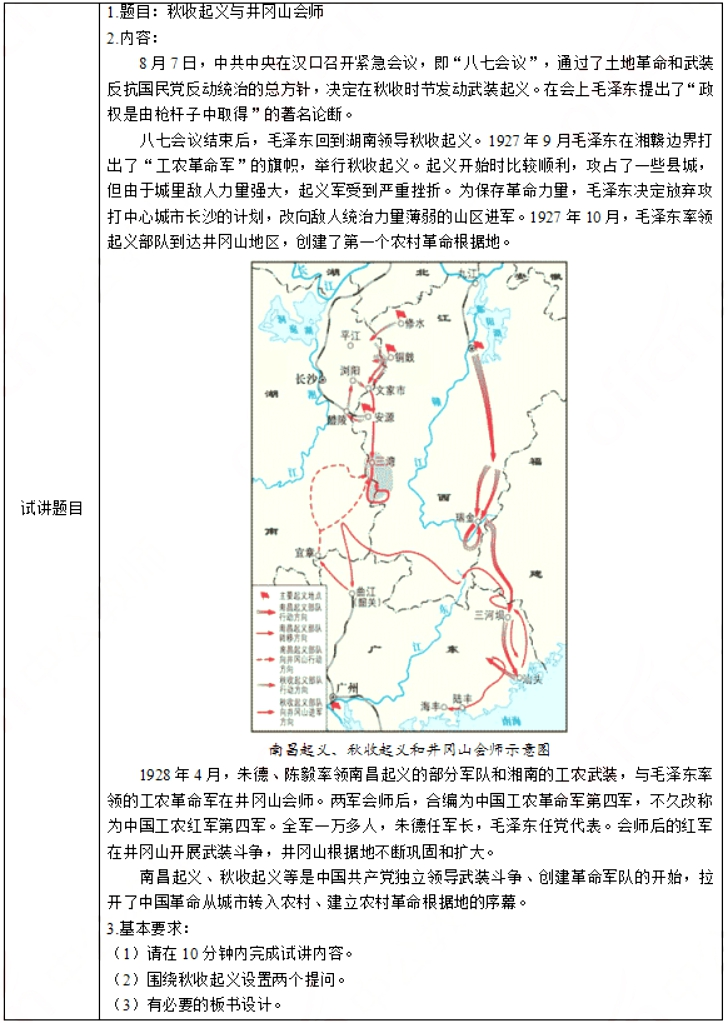 幼儿中小学面试,历年真题,教师资格证考试《初中历史专业面试》真题汇编