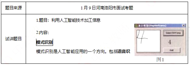 幼儿中小学面试,历年真题,教师资格证考试《高中信息技术专业面试》真题汇编