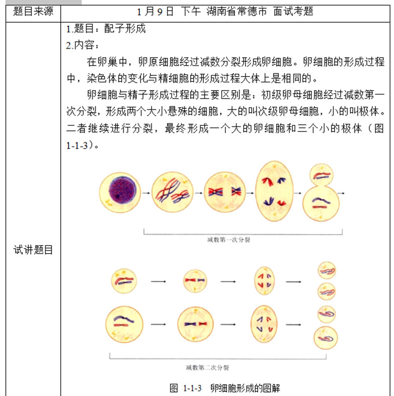 幼儿中小学面试,历年真题,教师资格证考试《高中生物专业面试》真题汇编