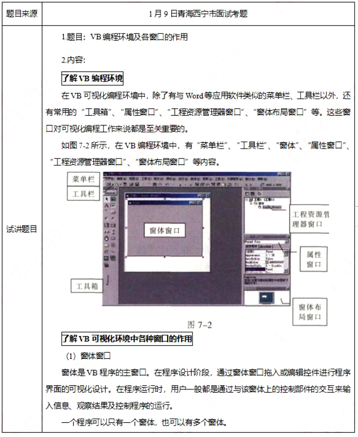 幼儿中小学面试,历年真题,教师资格证考试《初中信息技术专业面试》真题汇编