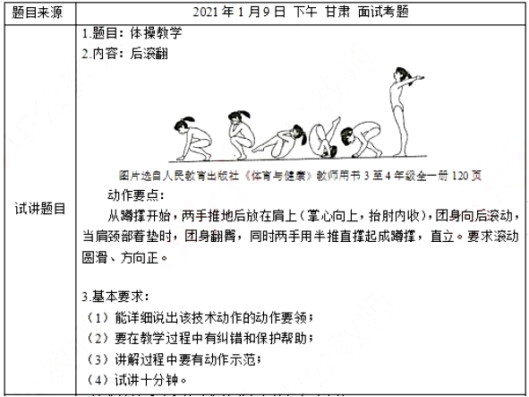 幼儿中小学面试,历年真题,教师资格证考试《小学体育专业面试》真题汇编