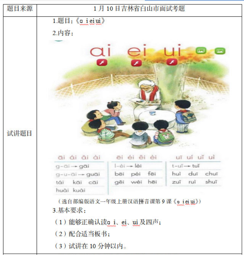 幼儿中小学面试,历年真题,教师资格证考试《小学语文专业面试》真题汇编