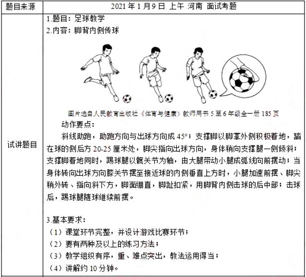 幼儿中小学面试,历年真题,教师资格证考试《小学体育专业面试》真题汇编