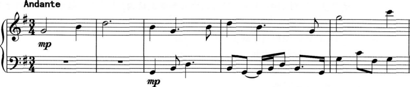 中学音乐学科知识与教学能力,章节练习,基础复习,初级中学