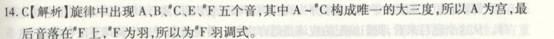 中学音乐学科知识与教学能力,历年真题,2014上半年教师资格考试《音乐学科知识与教学能力》（高级中学）真题