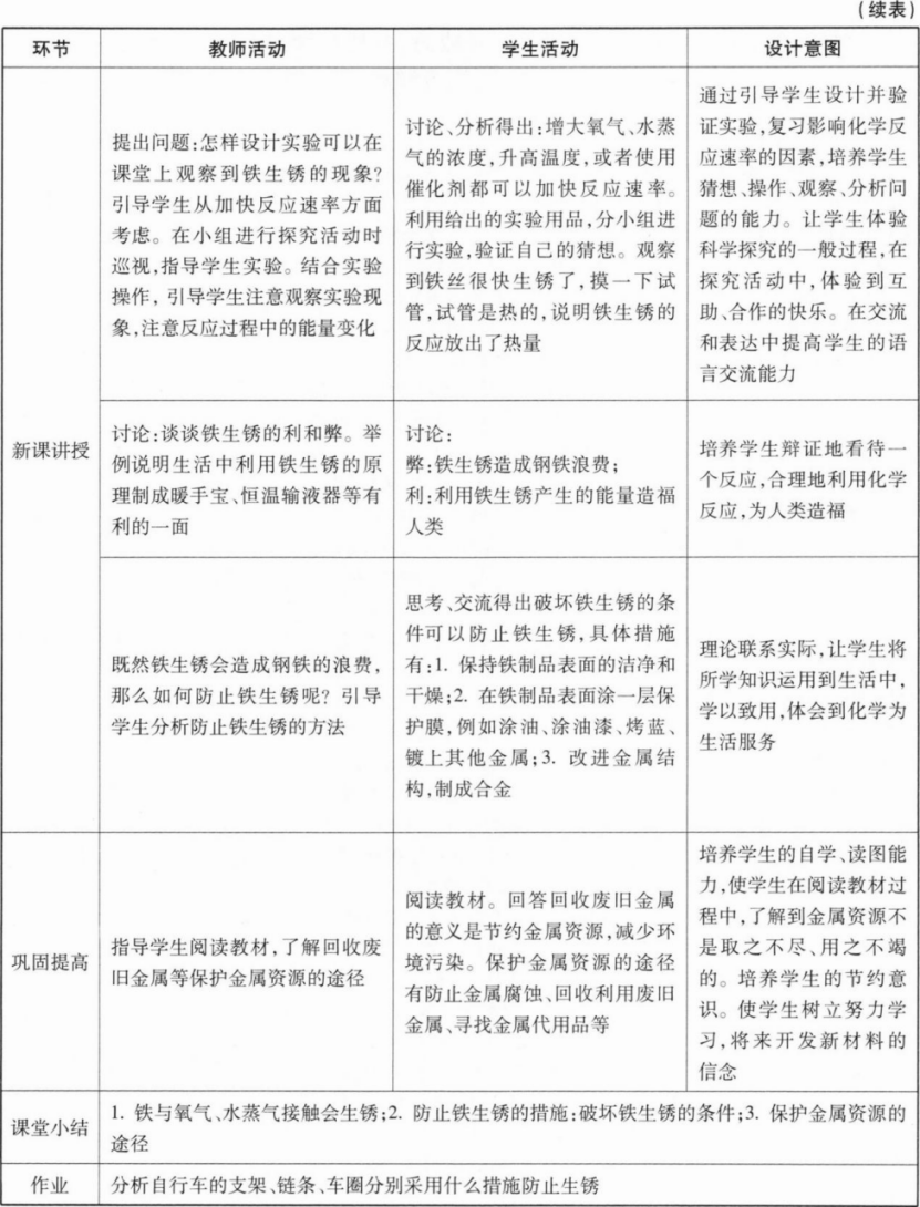 中学化学学科知识与教学能力,章节练习,基础复习,初级中学