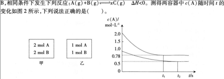 中学化学学科知识与教学能力,章节练习,基础复习,高级中学