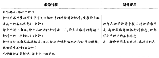 中学历史学科知识与教学能力,历年真题,2018下半年教师资格考试《历史学科知识与教学能力》高中考试真题