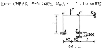 结构专业基础考试一级,章节练习,强化,力学结构（2）