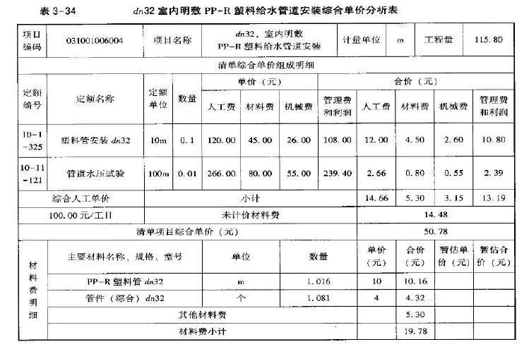 安装工程建设工程计量与计价实务,章节练习,基础复习,安装工程计量与计价案例分析