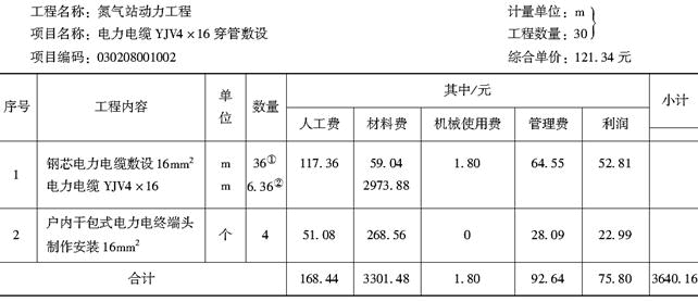 安装工程建设工程计量与计价实务,章节练习,基础复习,安装工程计量与计价案例分析