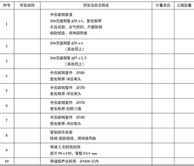 安装工程建设工程计量与计价实务,章节练习,基础复习,安装工程计量与计价案例分析