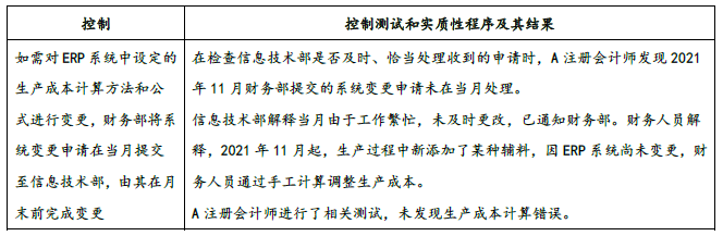 注册会计师审计,章节练习,分章节练习,生产与存货循环的审计