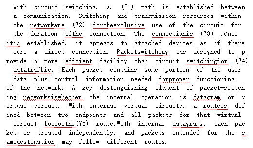 中级网络工程师,章节练习,专业英语