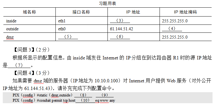 中级信息安全工程师,模拟考试,2021年《信息安全工程师》案例分析模拟试题