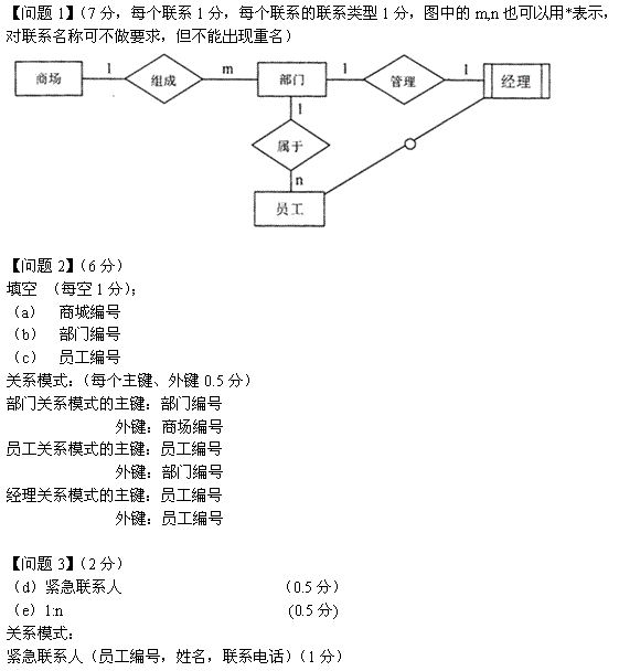 中级数据库系统工程师,章节练习,中级数据库系统工程师案例分析