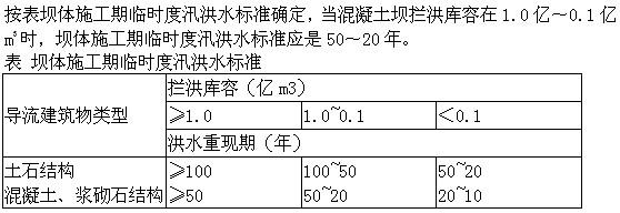 专业知识,章节练习,水利水电专业知识