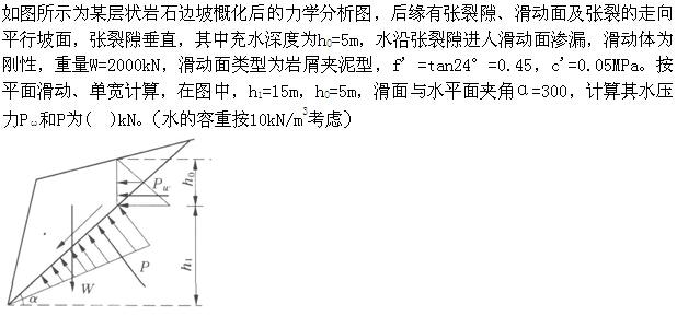 专业案例,章节练习,水利水电专业案例