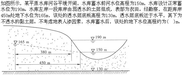 专业案例,章节练习,水库工程地质