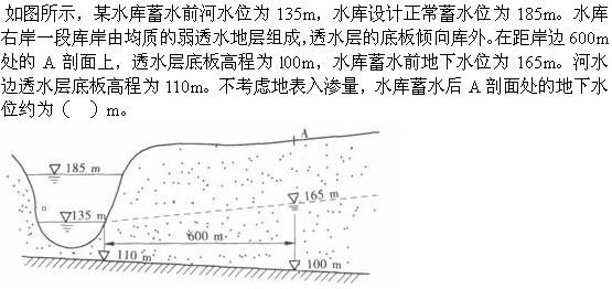 专业案例,章节练习,水库工程地质