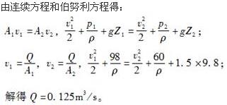 （暖通空调+动力）基础知识,专项练习,公用设备工程师《基础知识》（暖通空调+动力）流体力学