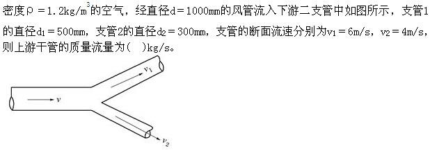 （暖通空调+动力）基础知识,专项练习,公用设备工程师《基础知识》（暖通空调+动力）流体力学