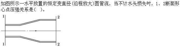 （暖通空调+动力）基础知识,专项练习,公用设备工程师《基础知识》（暖通空调+动力）流体力学