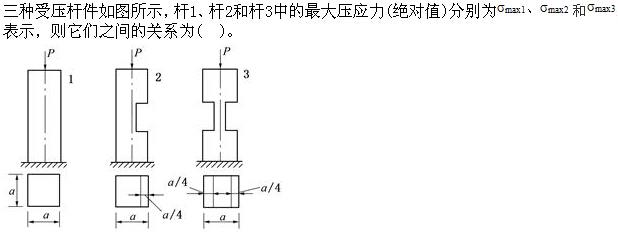 （暖通空调+动力）基础知识,章节练习,公用设备工程师工程科学基础,材料力学
